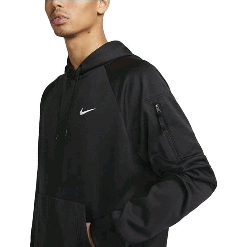 Nike Therma-Fit Men's Small Pullover Fitness Hoodie Sweatshirt (Black) Dq4834